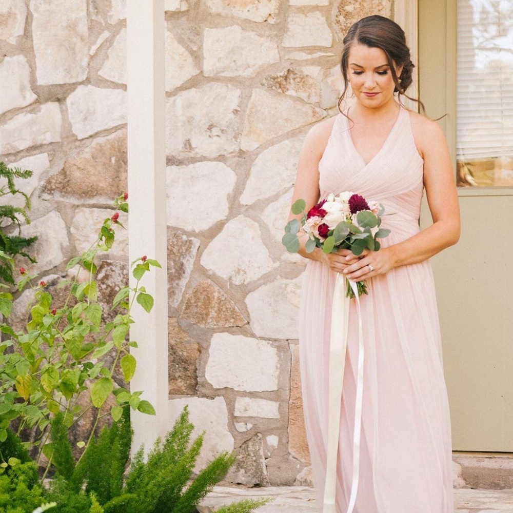 BHLDN Hitherto Bridesmaid Dress, Blush, Size 4